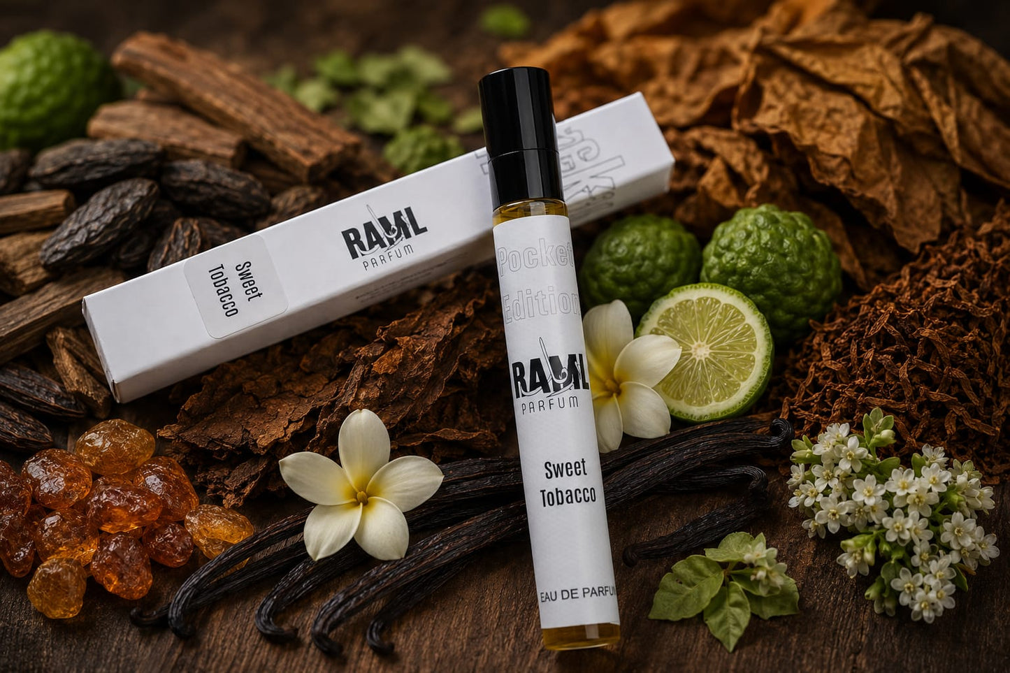 RAML Sweet Tobacco Pocket Edition Eau de Parfum | Long Lasting Luxury Travel Perfume 10ml