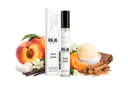 RAML Peach Sorbet Pocket Edition Eau De Parfum 10ml | Fruity Gourmand Perfume | Long Lasting Fragrance | Made in UAE
