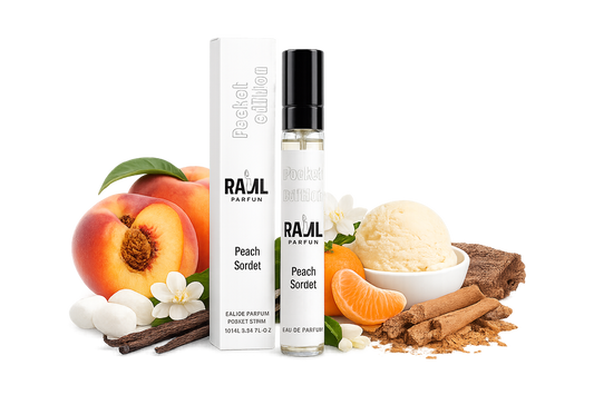 RAML Peach Sorbet Pocket Edition Eau De Parfum 10ml | Fruity Gourmand Perfume | Long Lasting Fragrance | Made in UAE