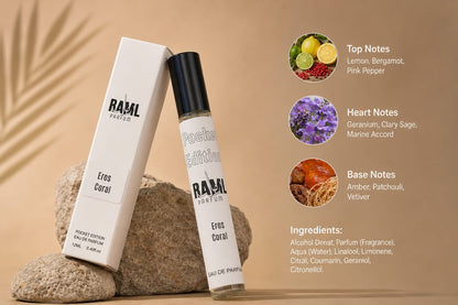 ماء عطر رامل إيروس كورال إصدار الجيب | عطر فاخر يدوم طويلاً | صنع في الإمارات العربية المتحدة