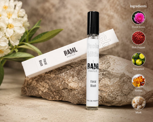 RAML Floral Blush Pocket Edition Eau De Parfum 10ml | Long Lasting Floral Perfume | Made in UAE