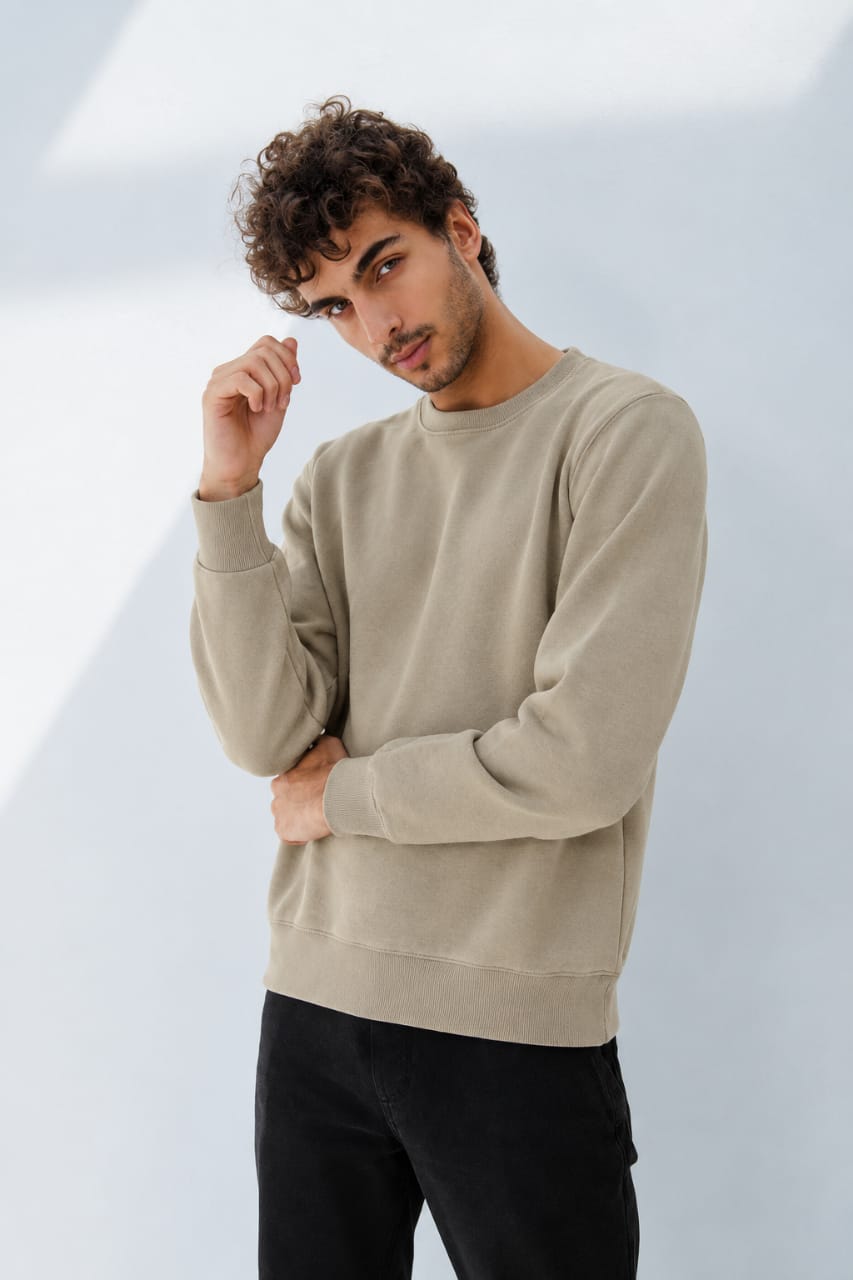 Men’s Premium Cotton Fleece Crewneck Sweatshirt