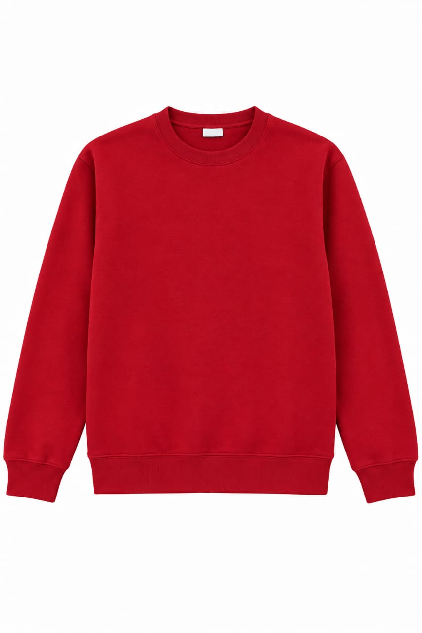 Men’s Premium Red Crewneck Sweatshirt