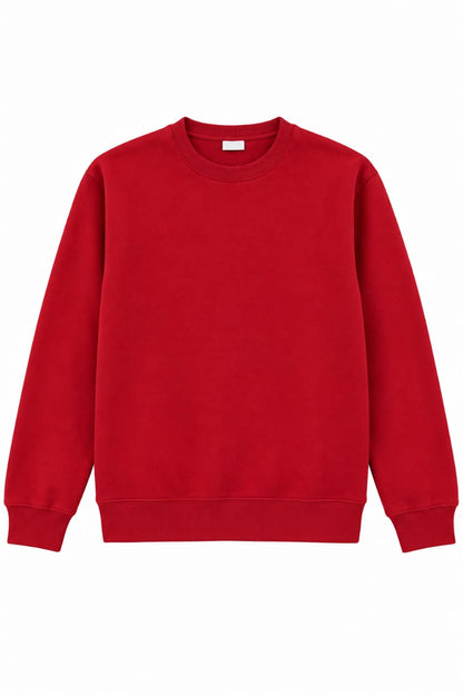 Men’s Premium Red Crewneck Sweatshirt