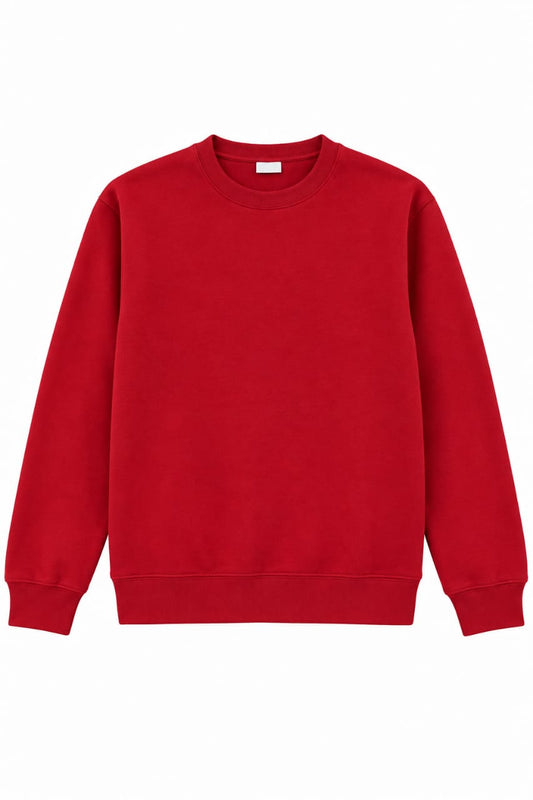 Men’s Premium Red Crewneck Sweatshirt