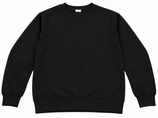 Men’s Premium Black Crewneck Sweatshirt
