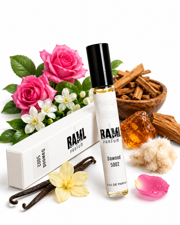 RAML Dawood 5002 Pocket Edition Eau De Parfum 10ml | Long Lasting Woody Floral Perfume | Made in UAE